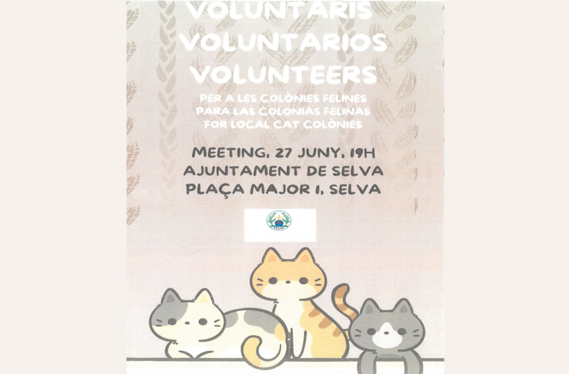 Portada Acte voluntaris per a colònies felines