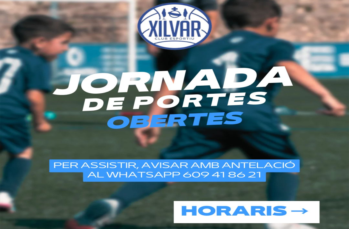 Portada Jornades de portes obertes - Xilvar C.E