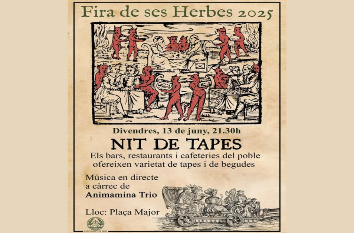 Portada Nit de tapes - Fira de ses Herbes 2025