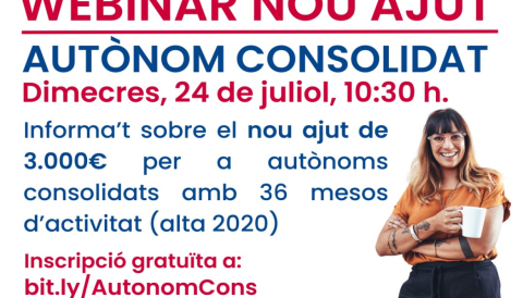 Portada Webinar nou ajut - Autònom consolidat