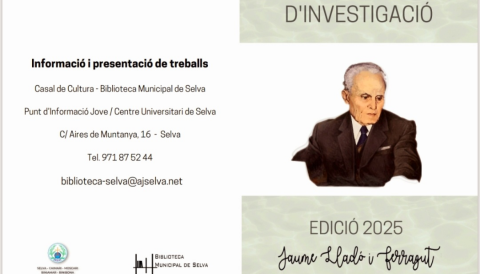 Portada Premi d'investigació Jaume Lladó i Ferragut - 2025