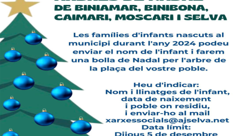 Portada Abres de Nadal de Biniamar, Binibona, Caimari, Moscari i Selva