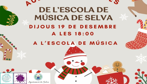 Portada Audició d'alumnes de l'Escola de Música de Selva