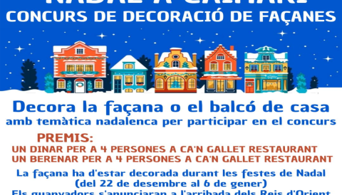 Portada Concurs de decoració de façaces per Nadal a Caimari