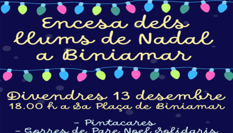 Portada Encesa dels llums de Nadal a Biniamar