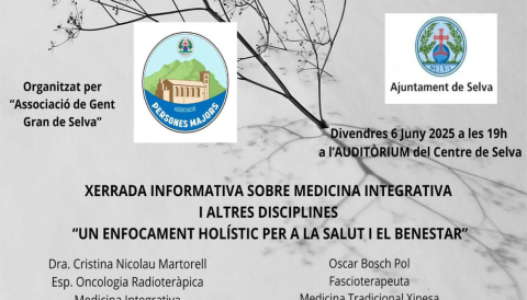 Portada Xerrada informativa sobre medicina integrativa i altres disciplines