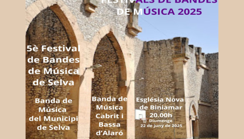 Portada 5è Festival de Bandes de Música de Selva