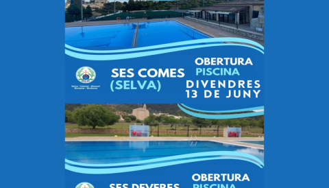 Portada Horari piscines de Selva i Caimari