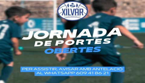 Portada Jornades de portes obertes - Xilvar C.E