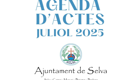 Portada Agenda d'activitats juliol 2025