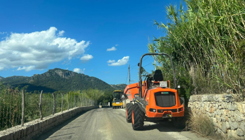 Portada Primera fase de la nova pavimentació asfàltica del camí vell de Selva a Moscari i Binibona (2)
