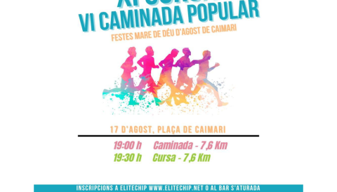 Portada XI Cursa VI Caminada Popular - Caimari 2025