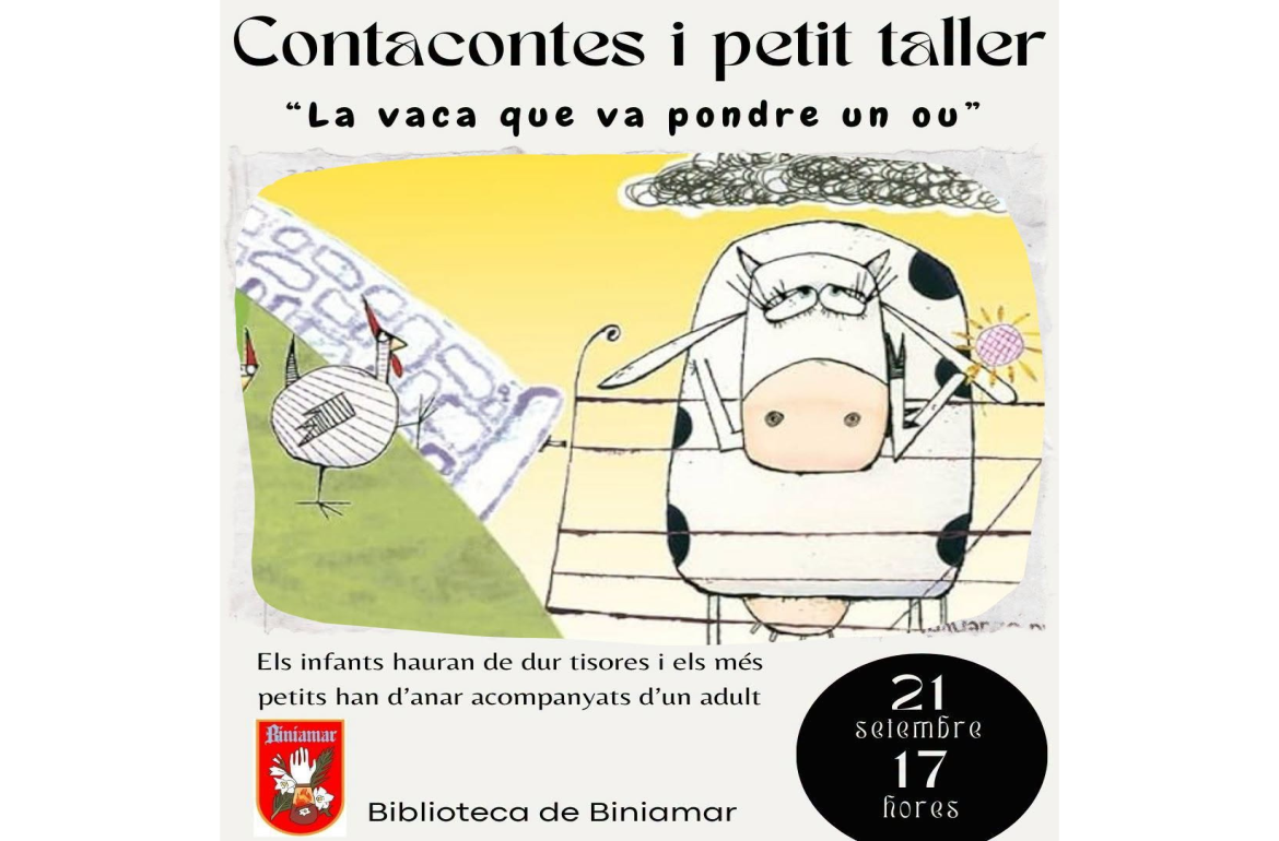 Portada Contacontes i petit taller - Feste Santa Tecla 2026 Biniamar