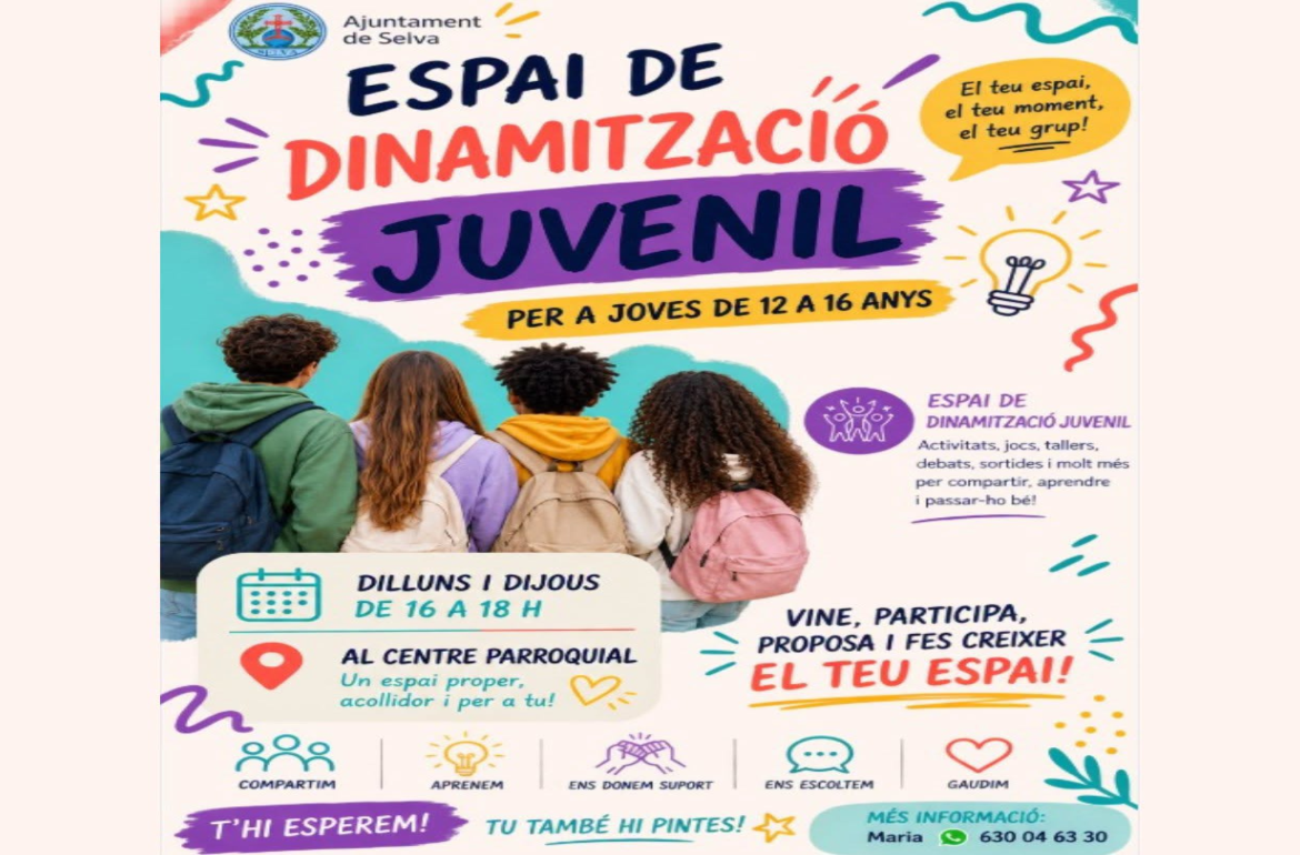 Portada Espai de dinamització juvenil a Selva