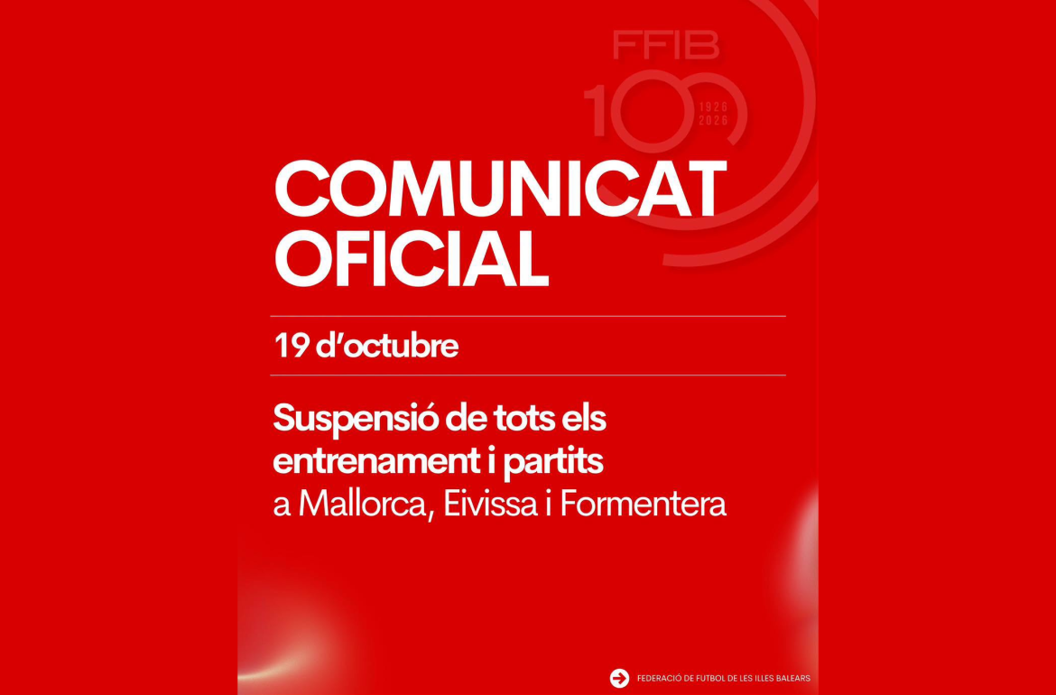 Portada Suspensió de tota activitat esportiva a Mallorca, Eivissa i Formentera