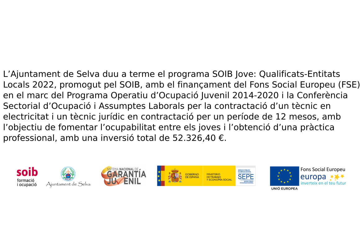 Portada Programa SOIB Jove Qualificats-Entitats Locals 22