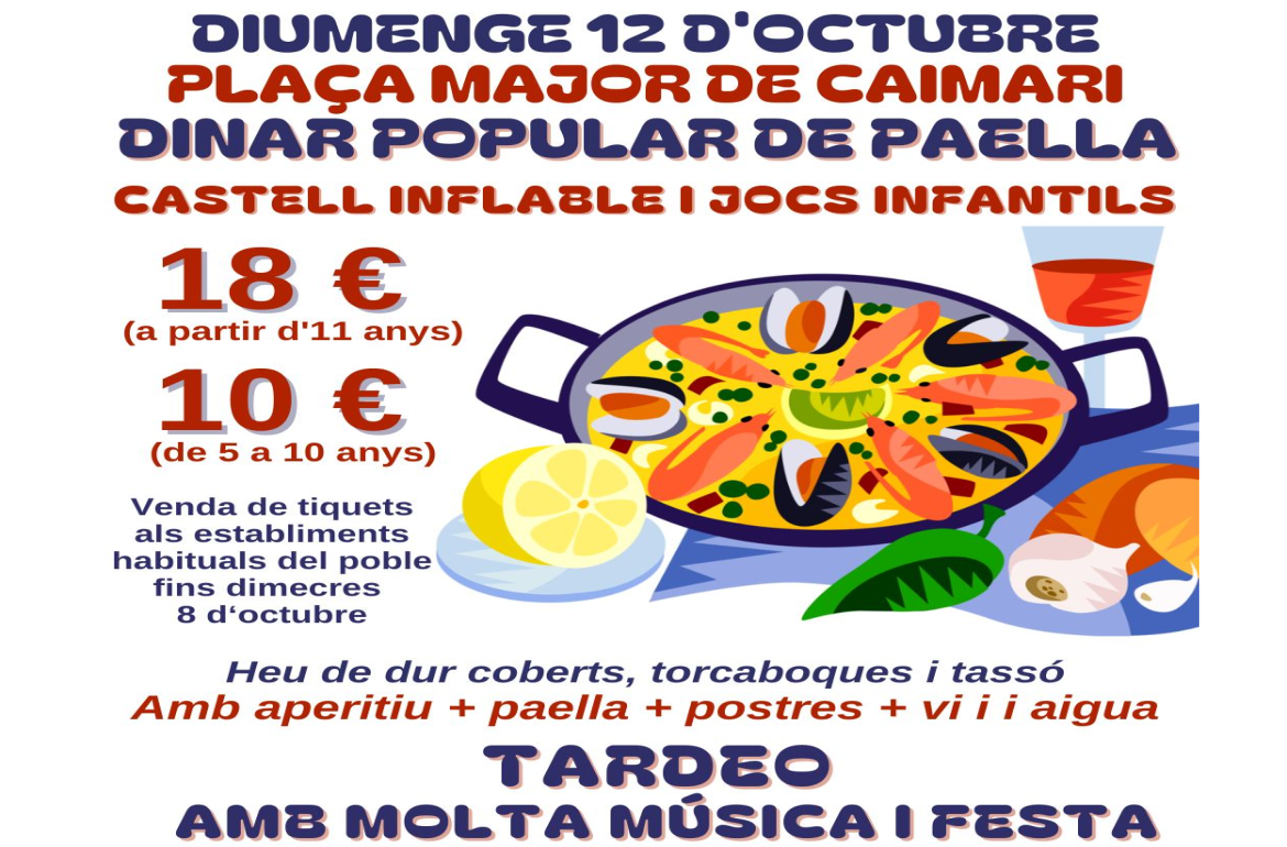 Portada Festa de presentació de la nova quintada i dinar popular