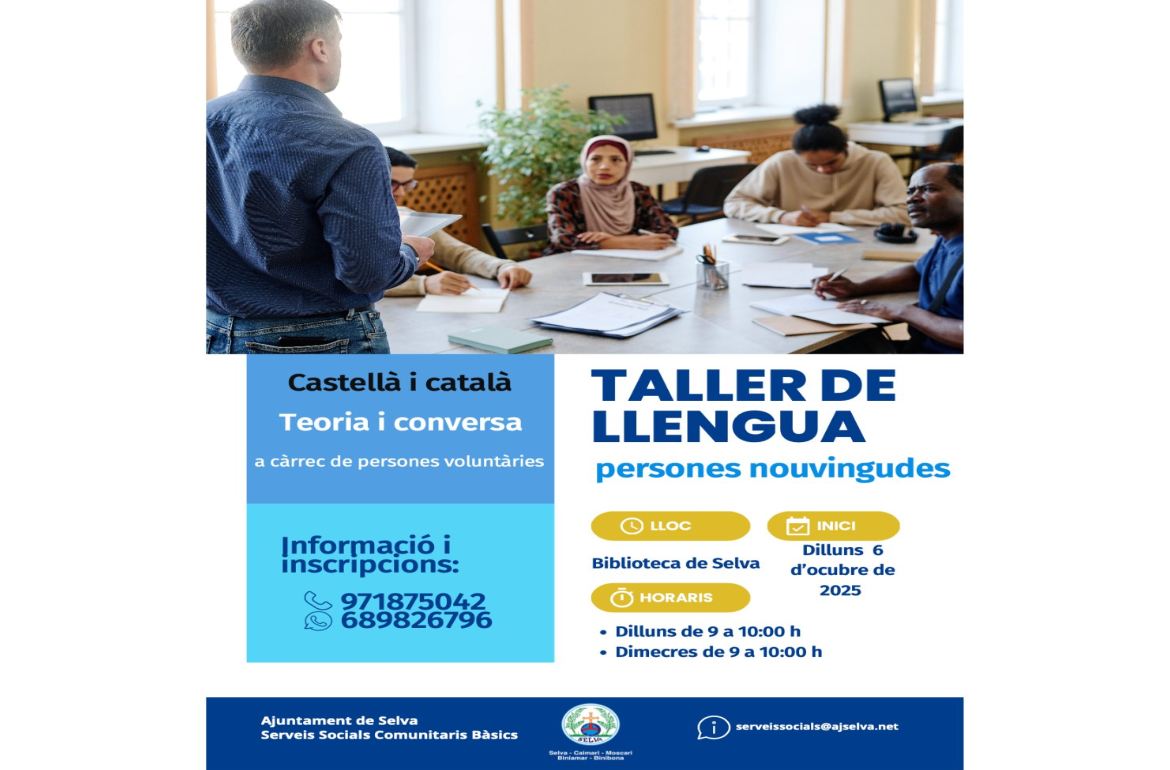 Portada Taller de llengua per a persones nouvingudes