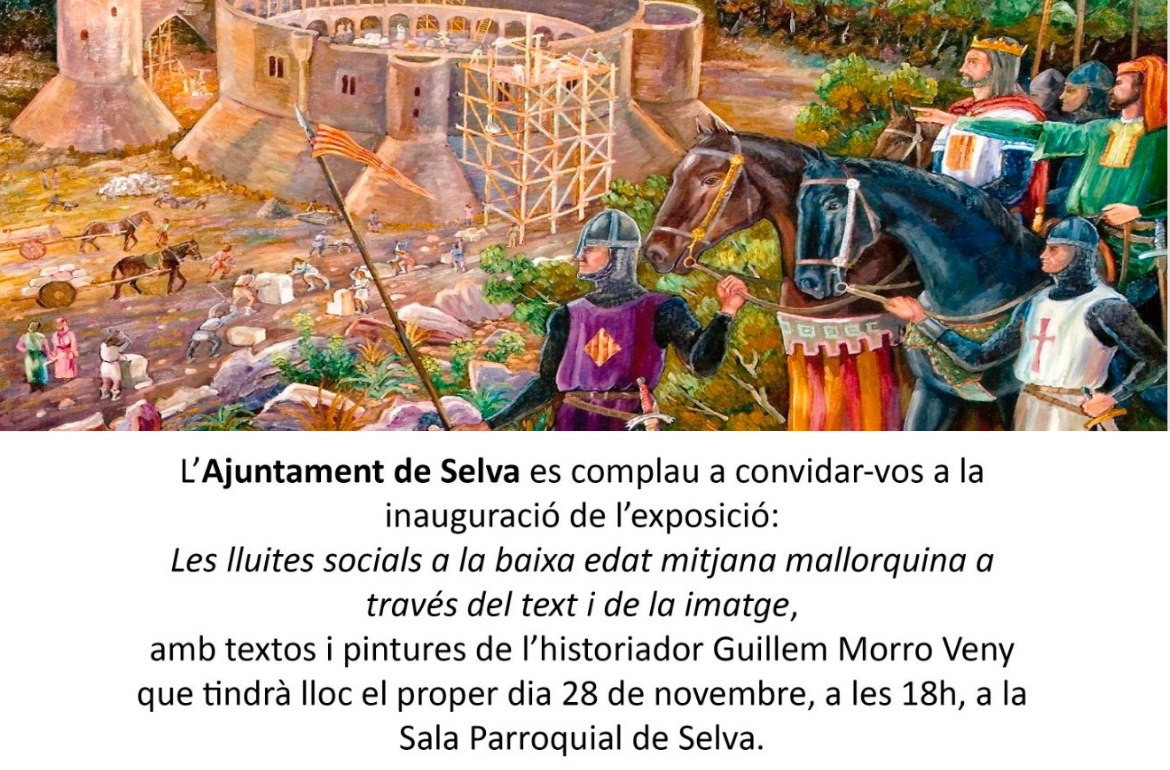 Portada Inauguració de l'exposició "Les lluites socials a la baixa edat mitjana mallorquina a través del text i de la imatge"
