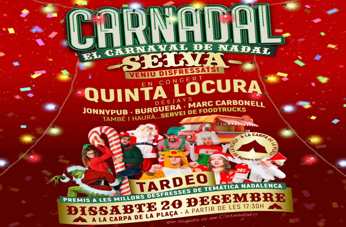 Portada Arriba la 1a edició del CARNADAL a Selva!