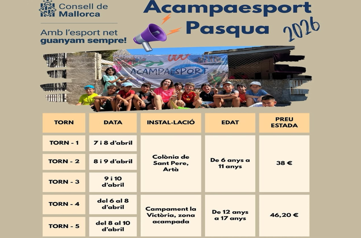 Portada Acampaesport Pasqua 2026