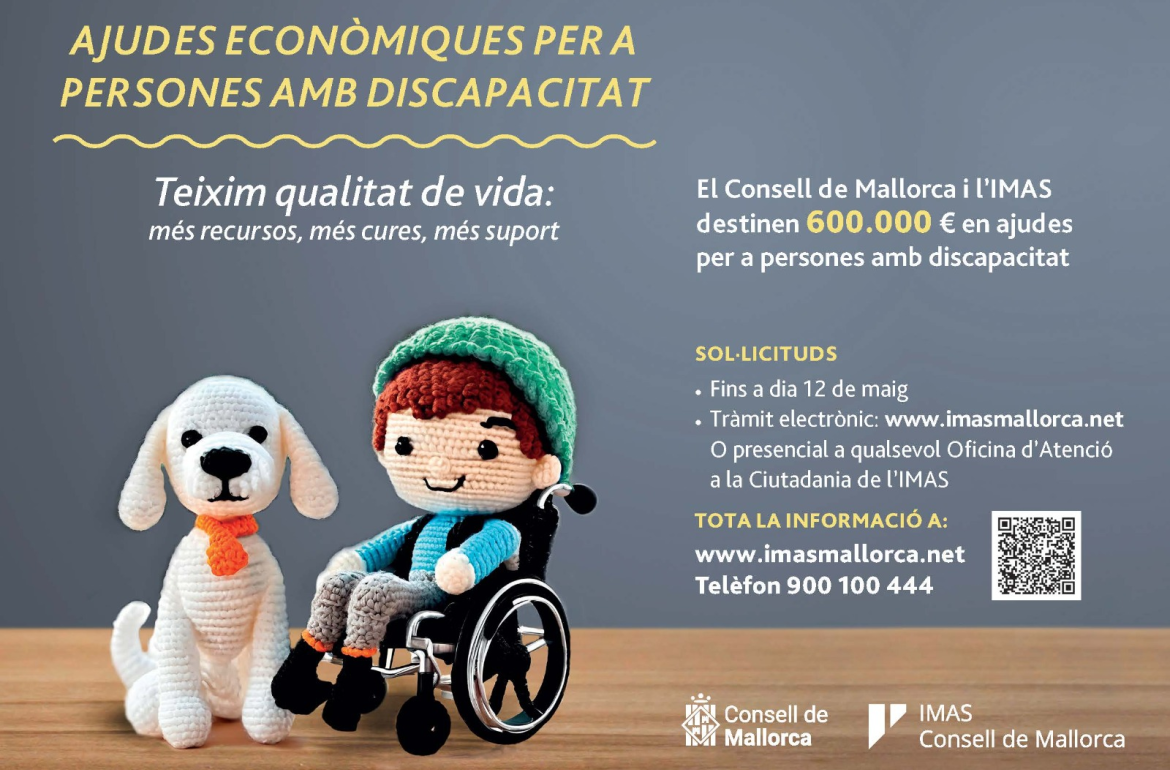 Portada Nova convocatòria d'ajudes per a persones amb discapacitat