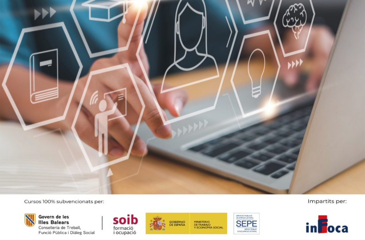 Portada Programa de formació 100% en línia, gratuïta i subvencionada pel SOIB