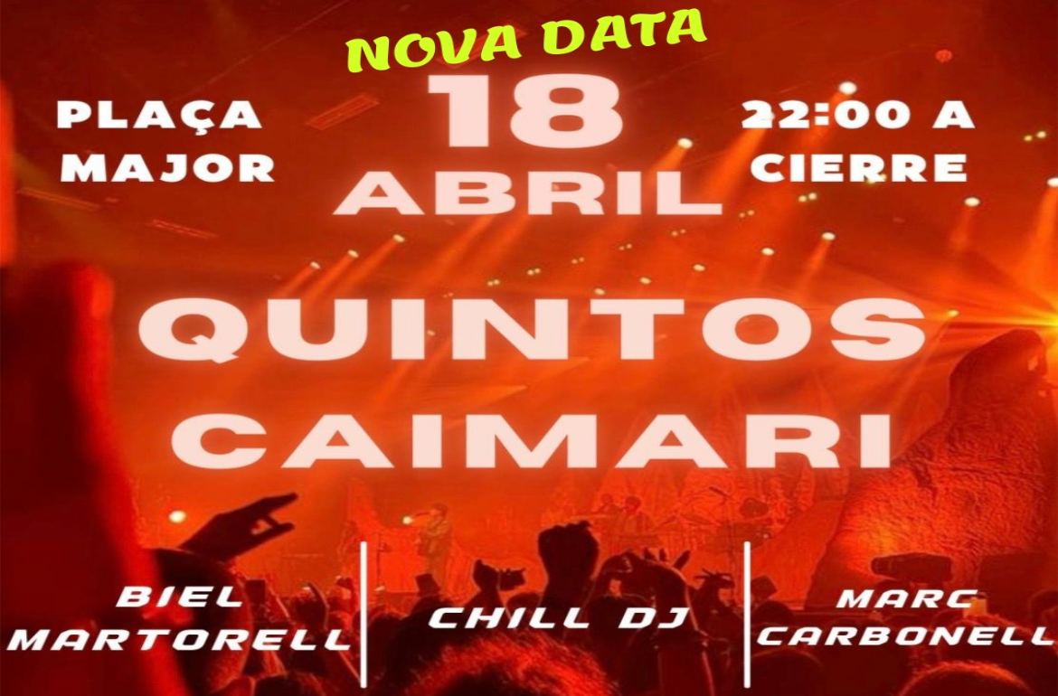 Portada Quintos Caimari 18 d'abril 2026 - Nova data