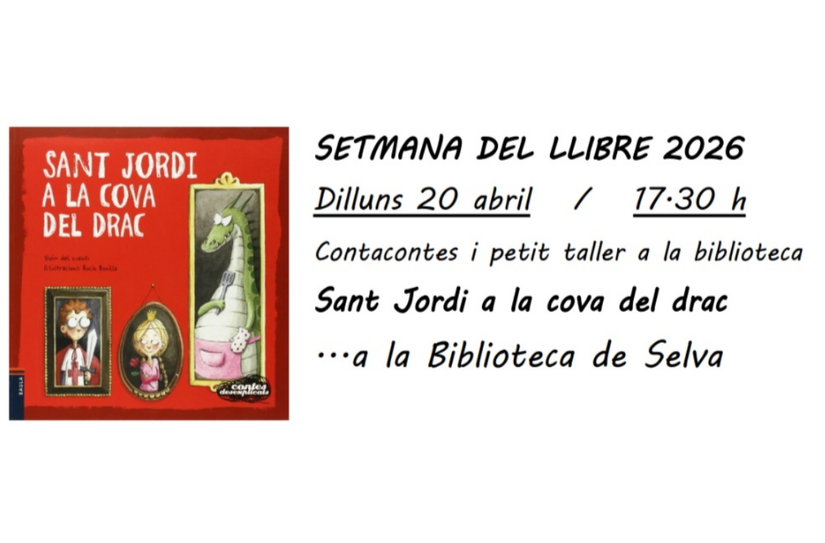 Portada "Sant Jordi a la cova del drac" - Setmana del llibre 2026
