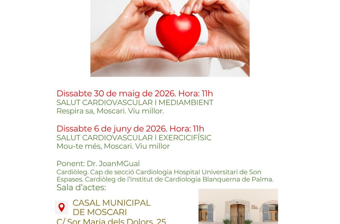Portada Xerrada col·loqui - Moscari, un poble per a viure millor