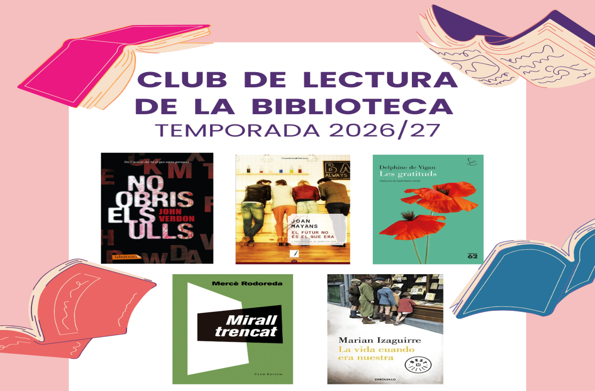 Portada Club de lectura de la Biblioteca Temporada 2026-27