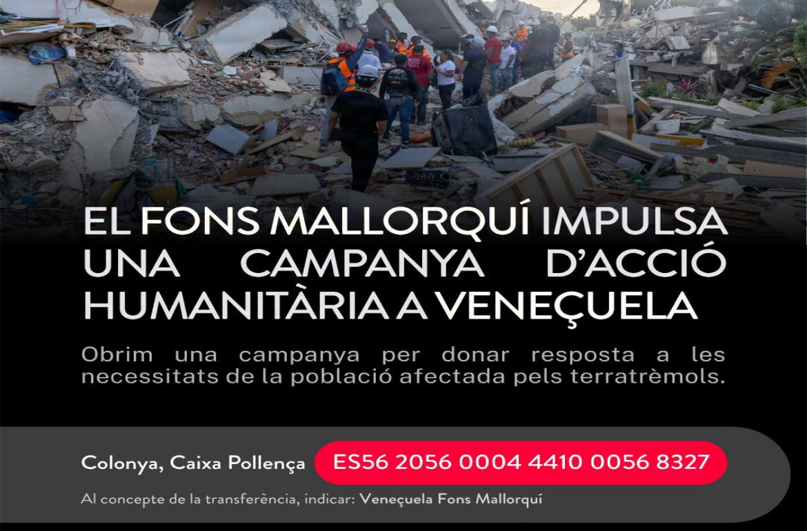 Portada Campanya d'acció humanitària a Veneçuela