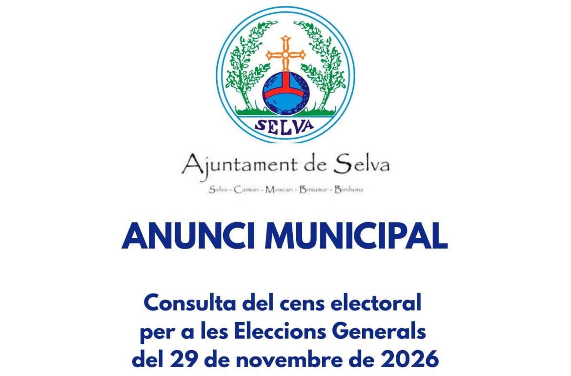 Portada Consulta del cens electoral per a les Eleccions Generals del 29 de novembre de 2026