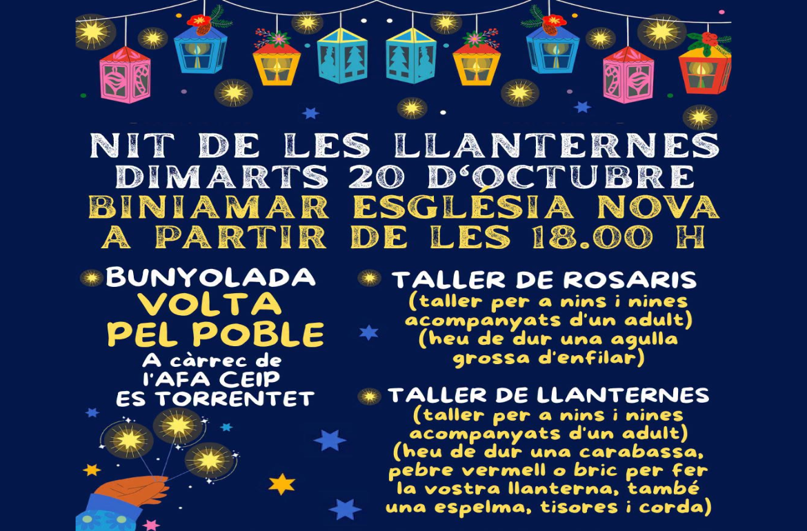 Portada Nit de les llanternes - Biniamar