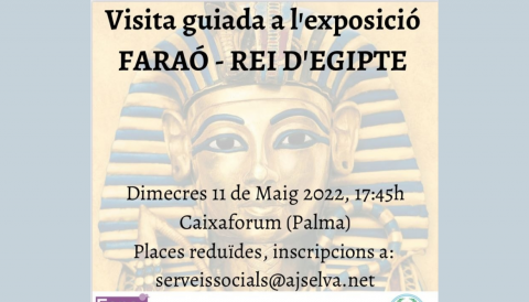 Portada Visita guiada l’exposició FARAÓ-REI D’EGIPTE