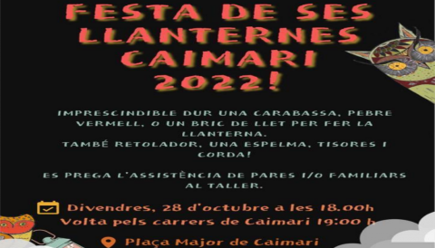 Portada Festa de Ses Llanternes de Caimari 2022