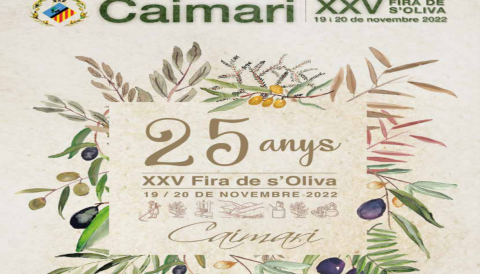 Programa de la XXV Fira de s'Oliva de Caimari 2022