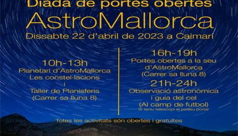 Portada Diada de portes obertes Astro Mallorca