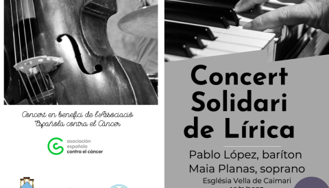 Portada Concert Solidari de Lírica - XXVI Fira de s'Oliva de Caimari
