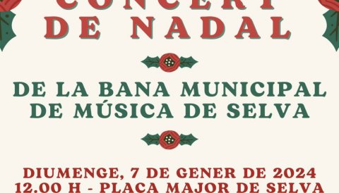 Portada Concert de Nadal de la Bana Municipal de Música