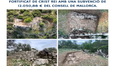 Portada L'Ajuntament ha executat la segona fase del projecte d'intervenció arqueològica al turó fortificat de crist rei amb una subvenció de 12.050,88 € del Consell de Mallorca