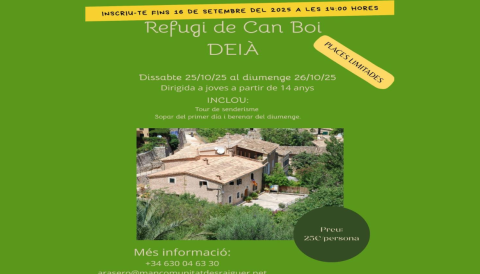 Portada Refugi de Can Boi de Deià