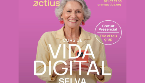 Portada Selva acollirà el programa Grans Actius amb el Curs de Vida Digital