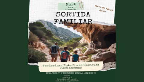 Portada Sortida familiar - Senderisme Ruta Coves Blanques