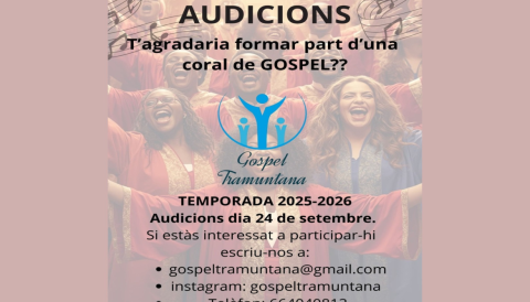 Portada T'agradaria formar part d'una coral de GOSPEL