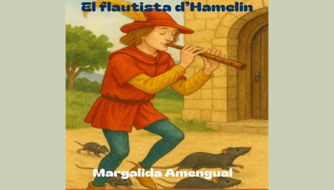 Portada “El flautista d’Hamelin” a la Biblioteca de Moscari 2