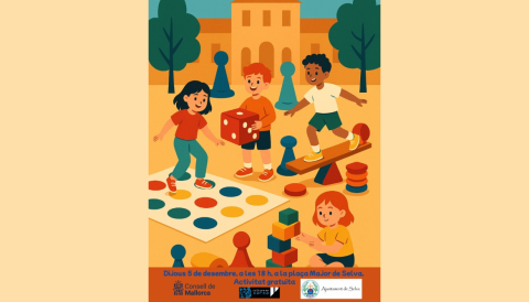 Portada “Sa Ludo d’en David” arriba a la Plaça Major de Selva