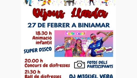 Portada Animació “Súper Disco” a la Plaça de Biniamar