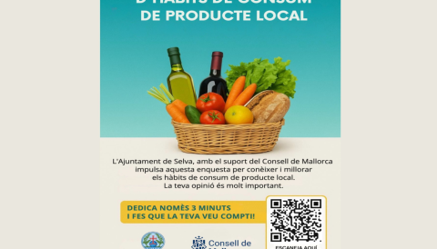Portada Participa en l'enquesta sobre hàbits de consum al municipi de Selva.