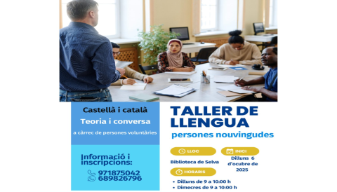 Portada Taller de llengua per a persones nouvingudes